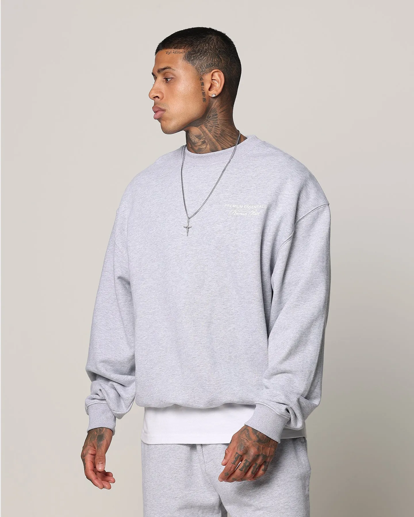 Loiter Essential Spire Crewneck Grey Marle