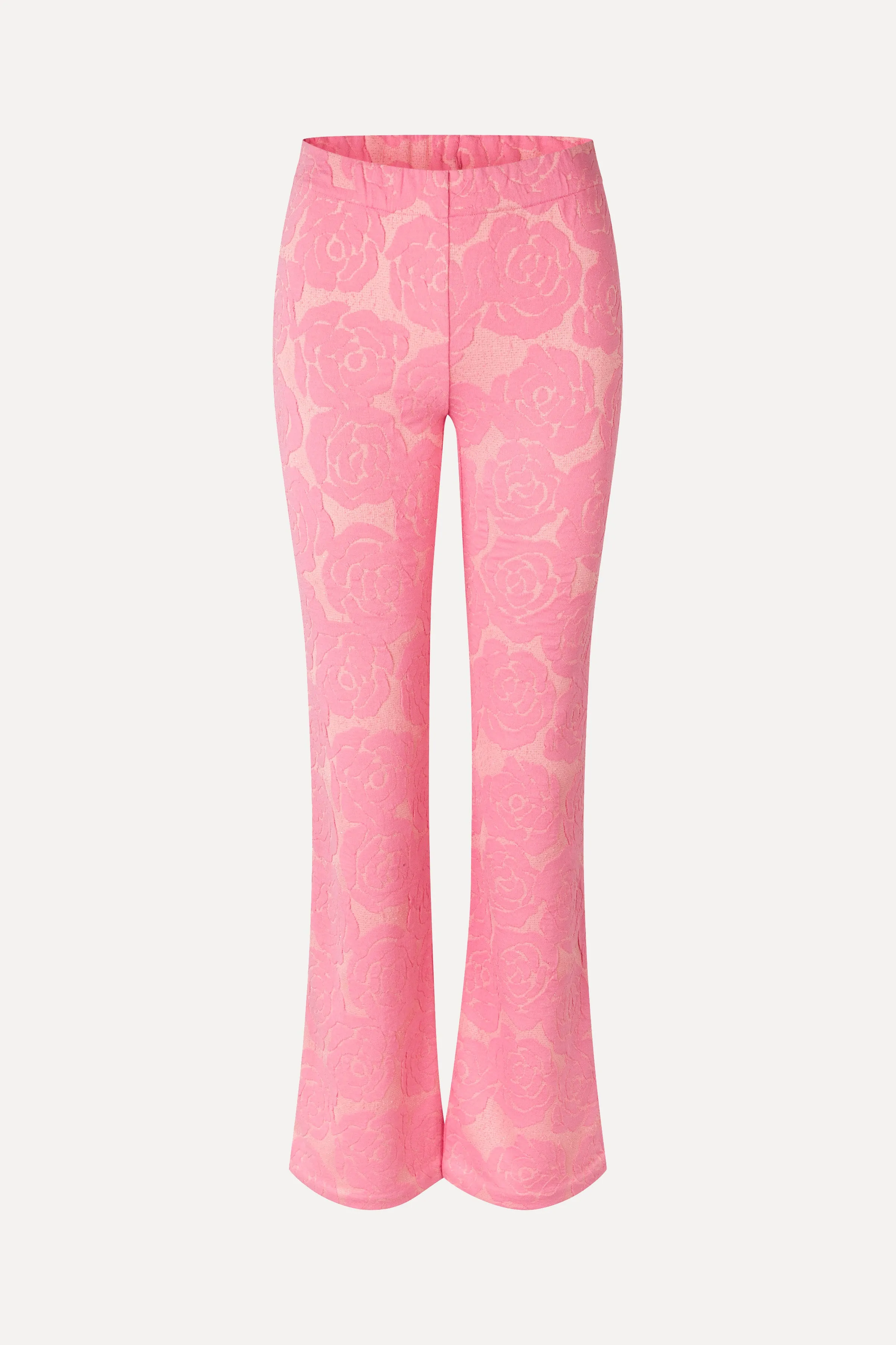 Long Flared Elasticated Pants - Rose Relief