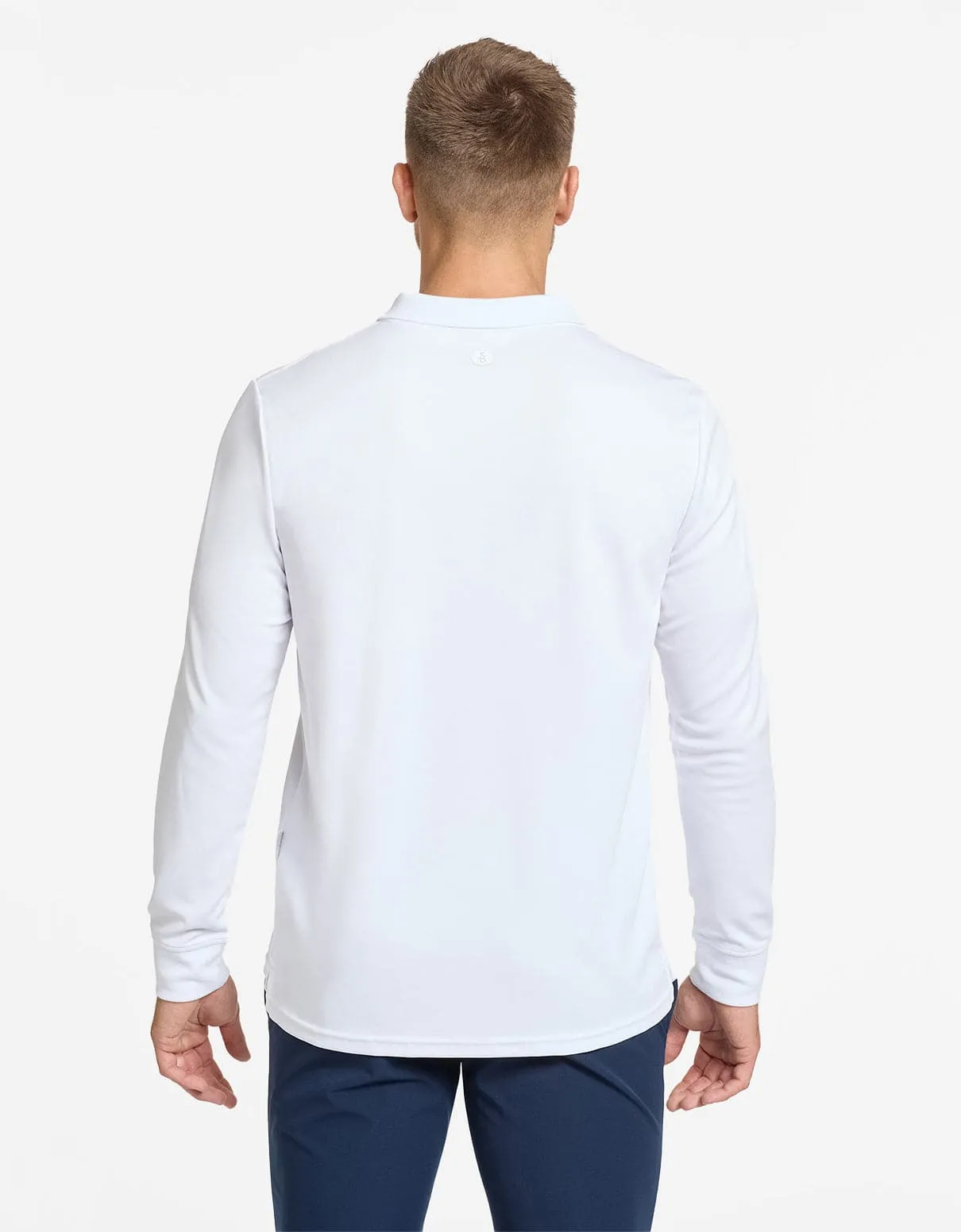 Long Sleeve Piqué Polo UPF 50  Recycled Fabric Collection