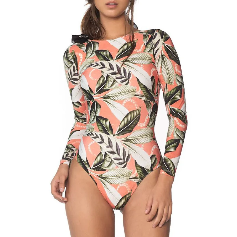 Long sleeve swimwear one piece swimsuit backless jumpsuit swim suit Bathing Suit beach wear Bodysuit Monokini