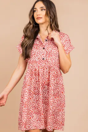 Love In Abundance Off White Heart Print Dress