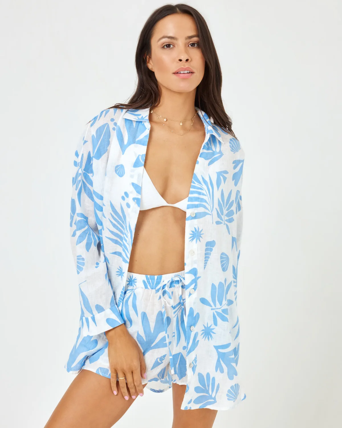 LSPACE - PRINTED RIO TUNIC FINDERS KEEPERS