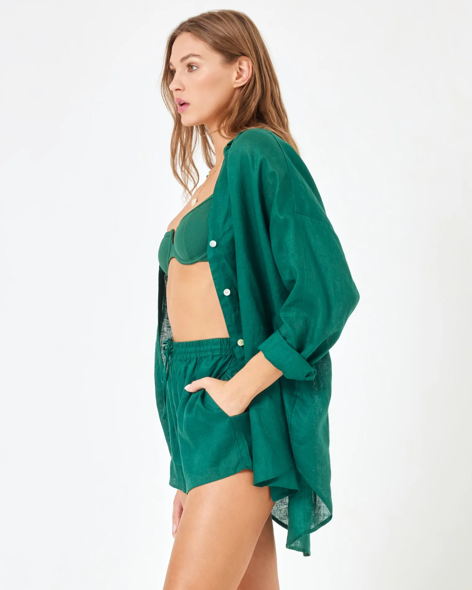 LSPACE x Revolve Rio Tunic - Emerald