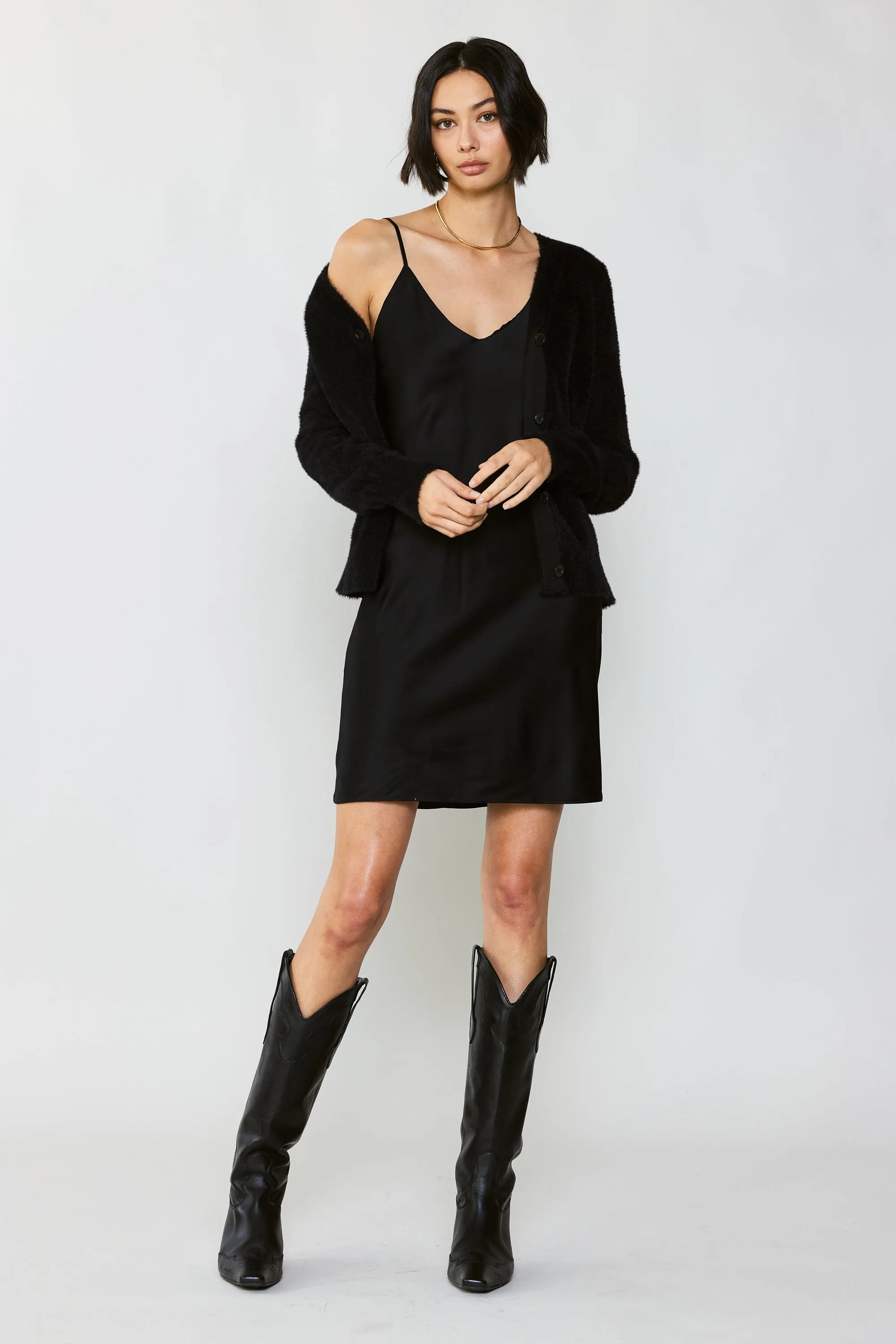 Luna Silk Slip Mini Dress