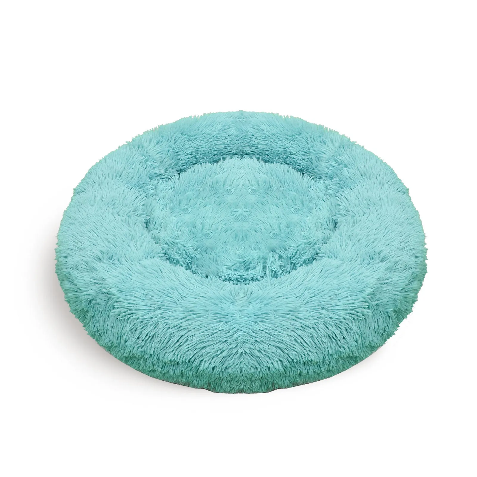 Luxurious Teal Dog Bed XXL, Plush, Non-Slip Base - Pawfriends