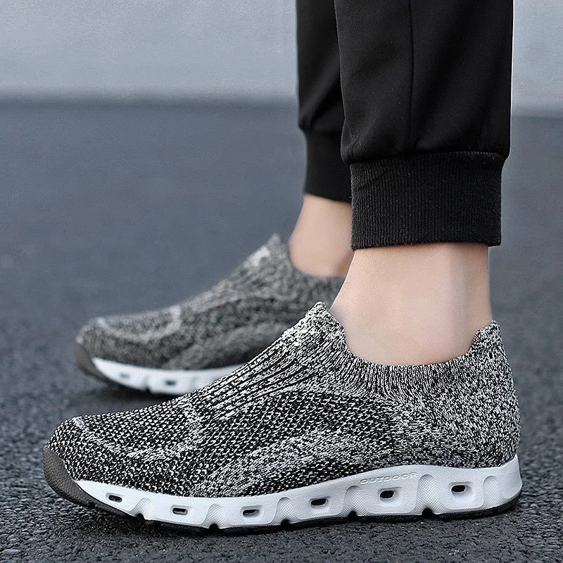 Man's cushion mesh fabric breathable comfortable sneakers