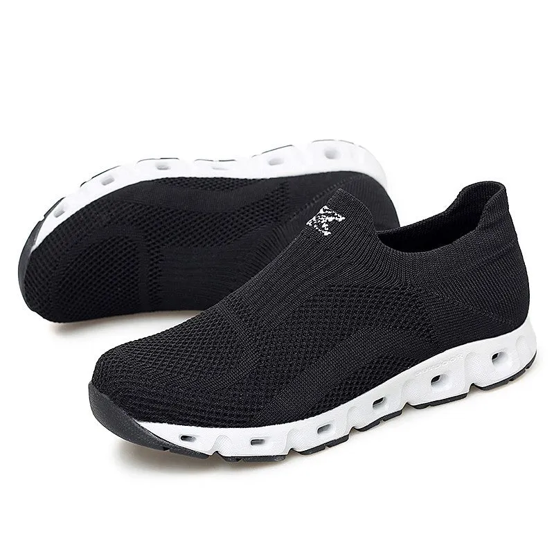 Man's cushion mesh fabric breathable comfortable sneakers