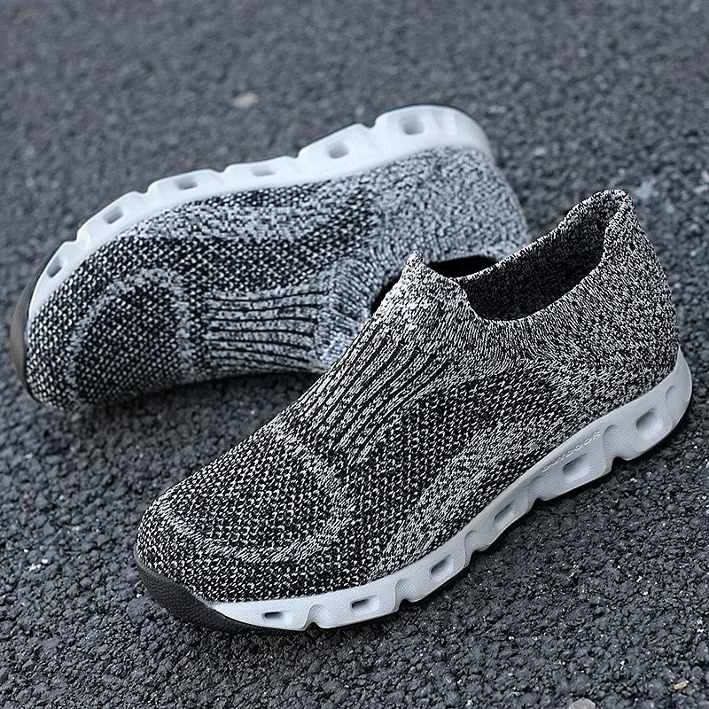 Man's cushion mesh fabric breathable comfortable sneakers