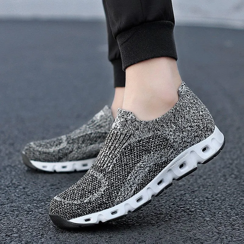 Man's cushion mesh fabric breathable comfortable sneakers