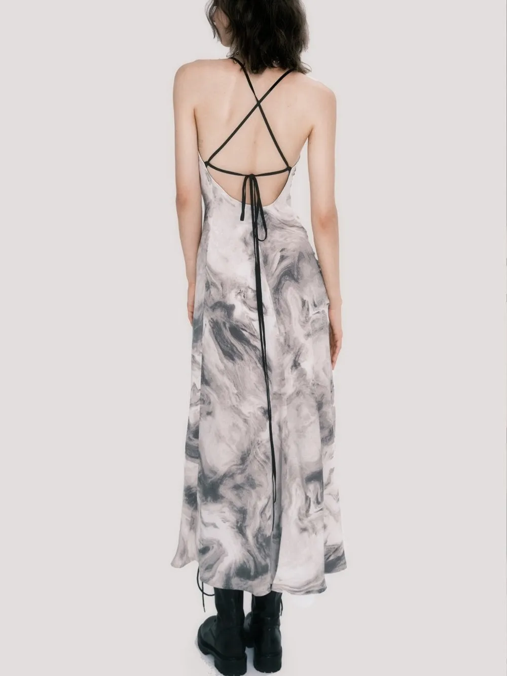 Marble Mystique Slip Dress