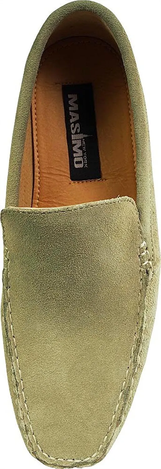 Masimo - Mens Slip On Casual Dress Suede Driving Moccasin