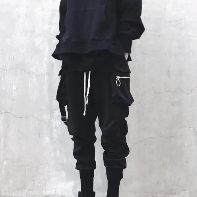 Men Black Cargo Pants^