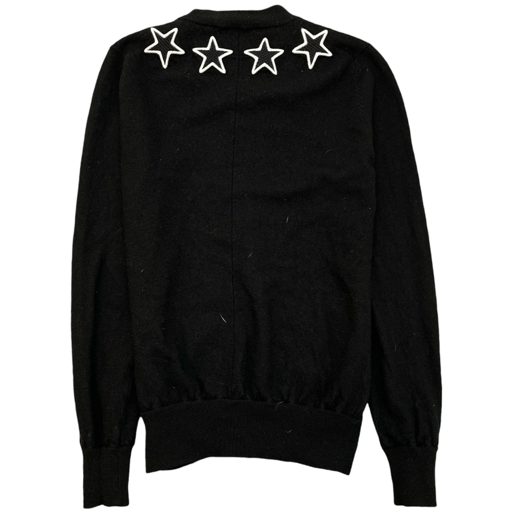 Men's Embroidered Star Jumper Black Size S