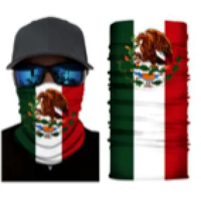 MEXICO FLAG SEAMLESS BANDANA FACE COVER TUBE MULTIFUNCTION MASK WRAPS