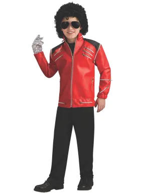 Michael Jackson Boys Deluxe Red Beat It Costume Jacket