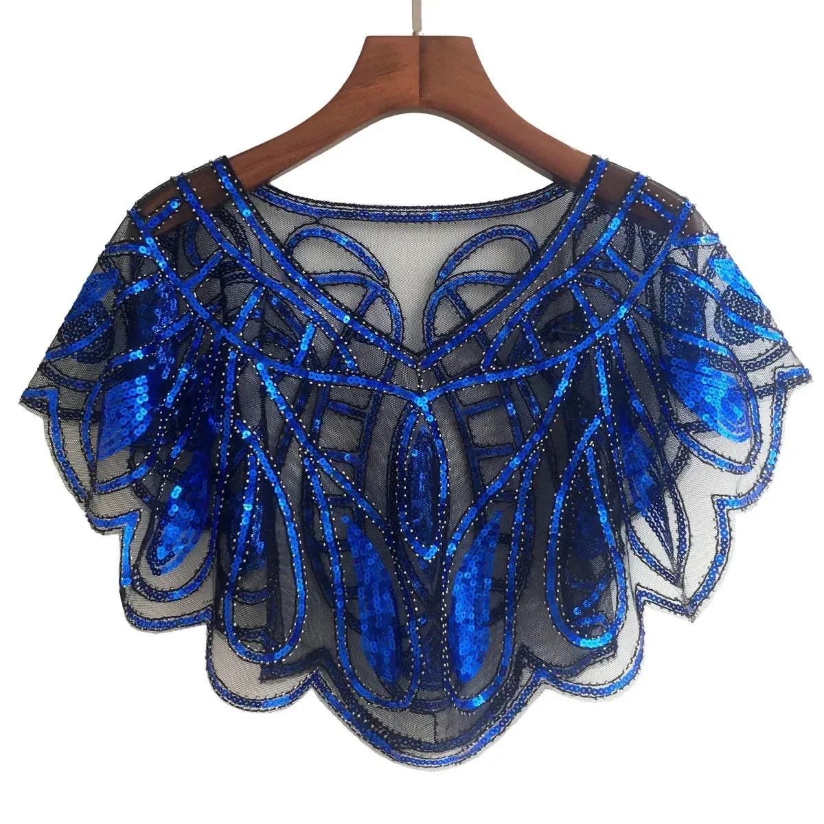 Midnight Elegance Sequin Stole