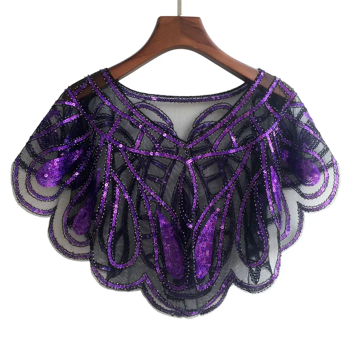 Midnight Elegance Sequin Stole