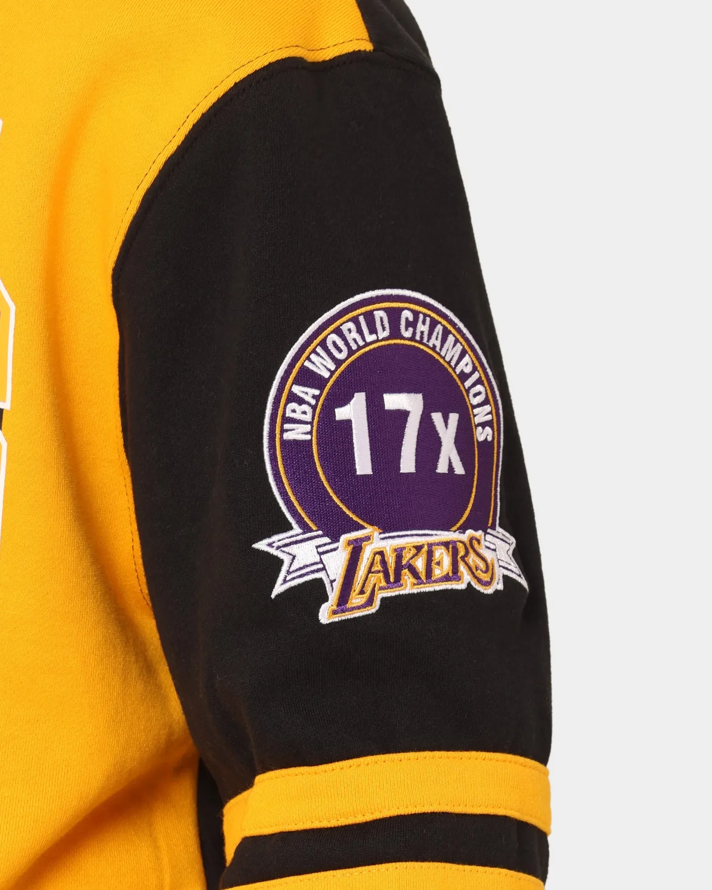 Mitchell & Ness Los Angeles Lakers All Over Print Crewneck 2.0 Light Gold