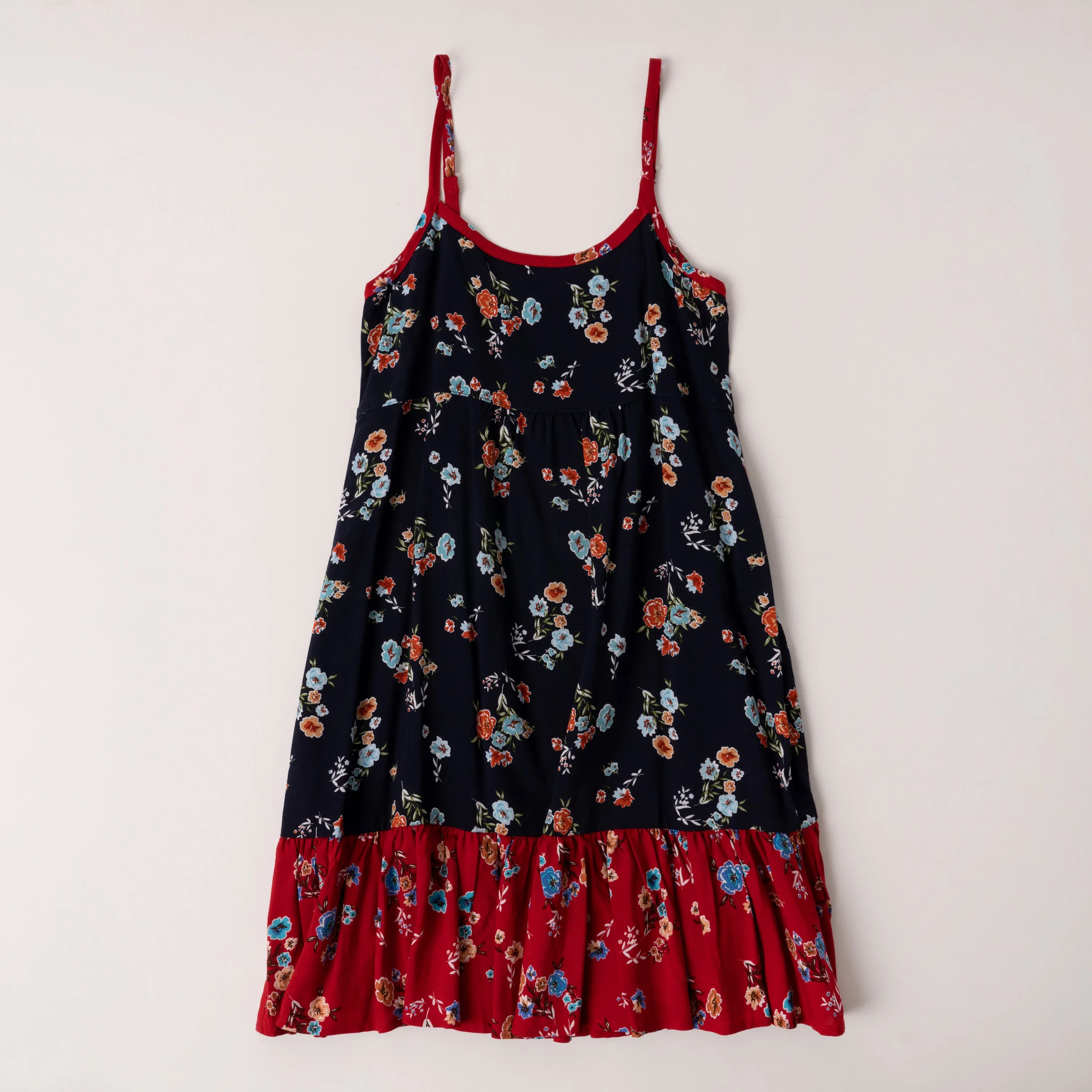 Mixed Mini Floral Babydoll Dress