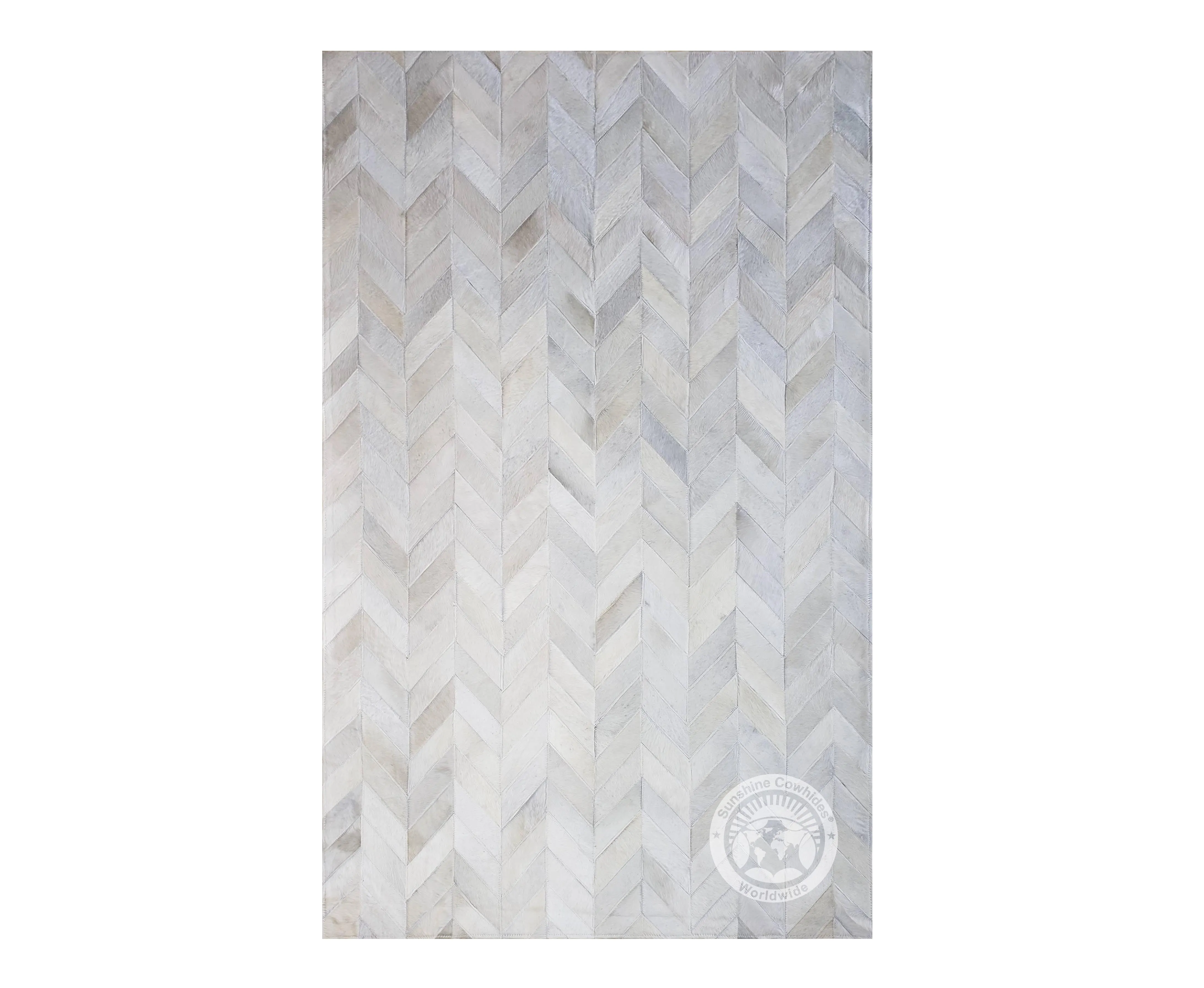 Natural White - Designer Rugs - Chevron