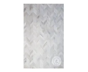 Natural White - Designer Rugs - Chevron