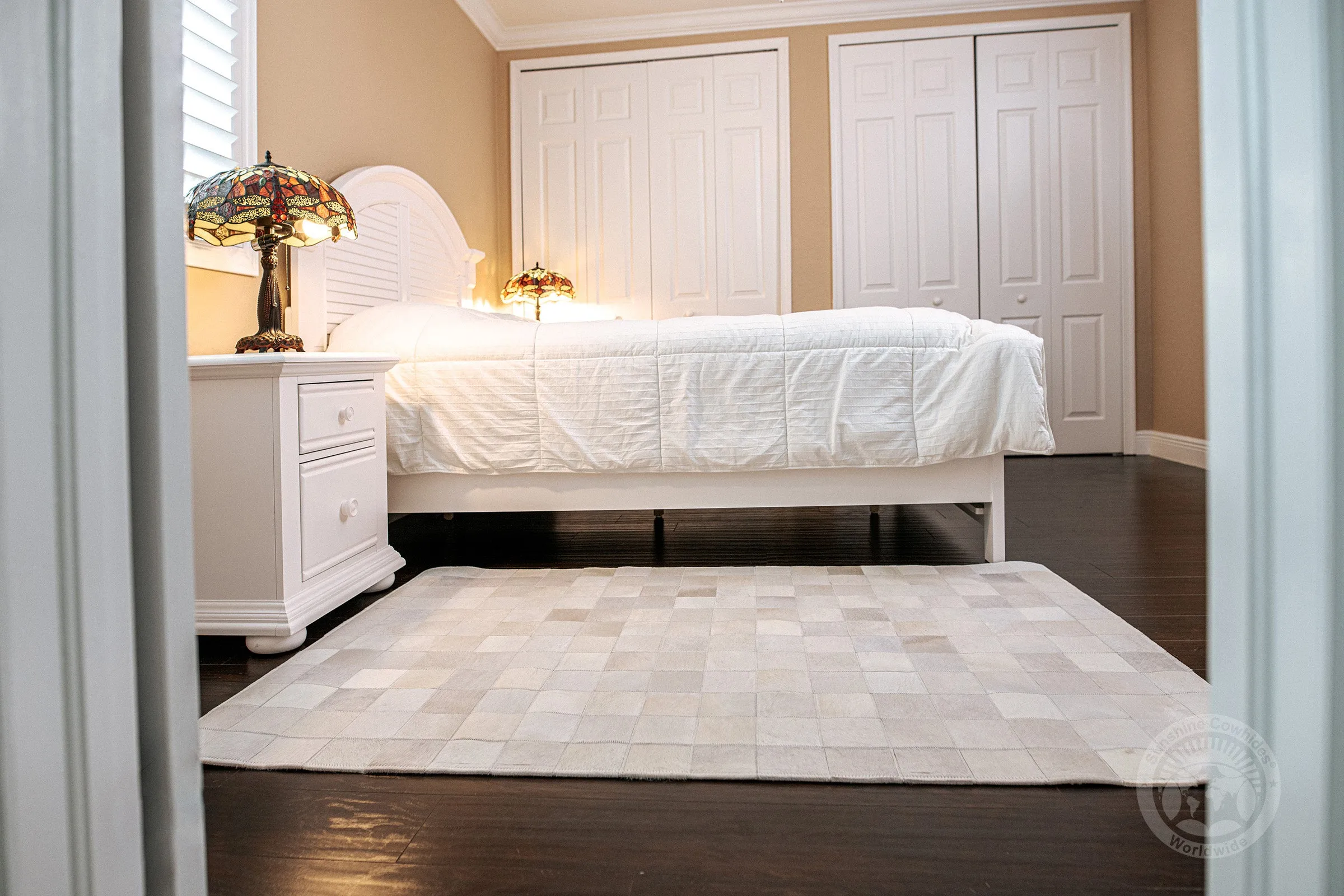 Natural White - Designer Rugs - Squares