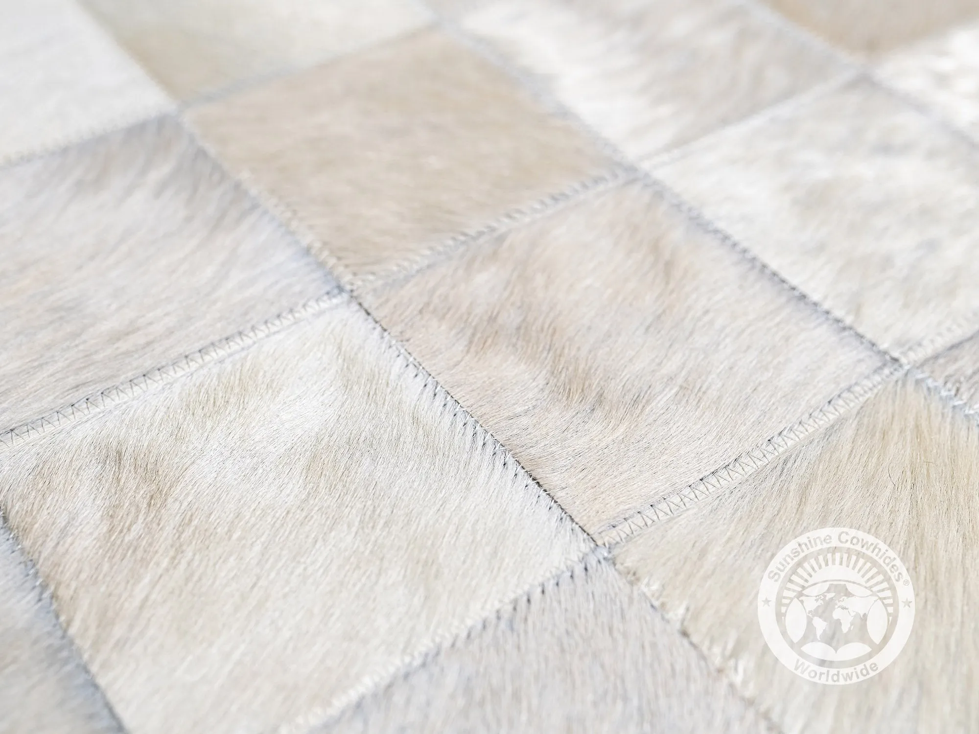 Natural White - Designer Rugs - Squares