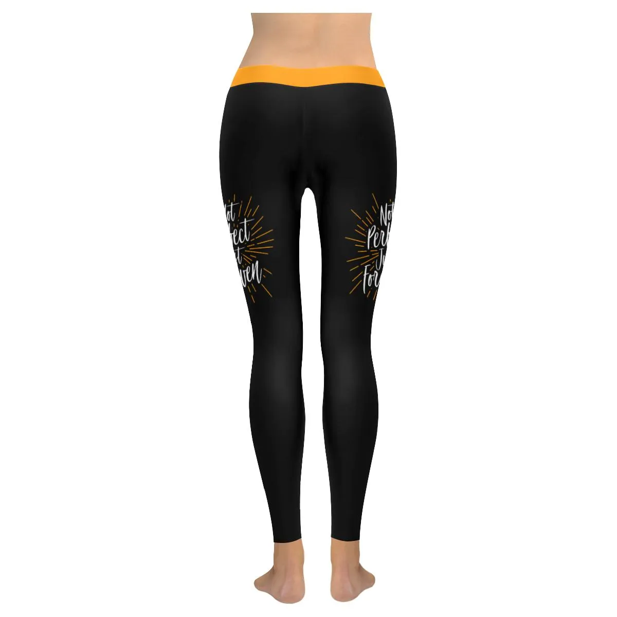 Not Perfect Just Forgiven Soft Leggings For Women - Christian Leggings For Women