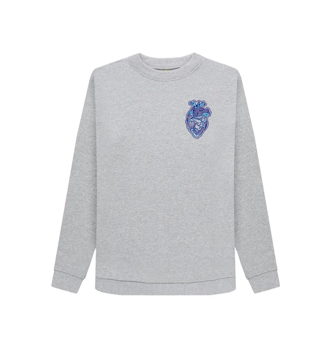 'OCEAN HEART' Ladies Jumper