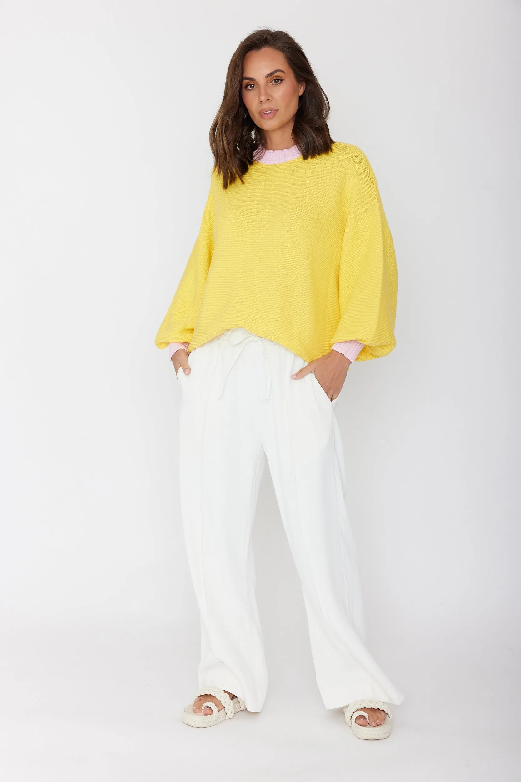 OLIVER Knit Jumper Lemon