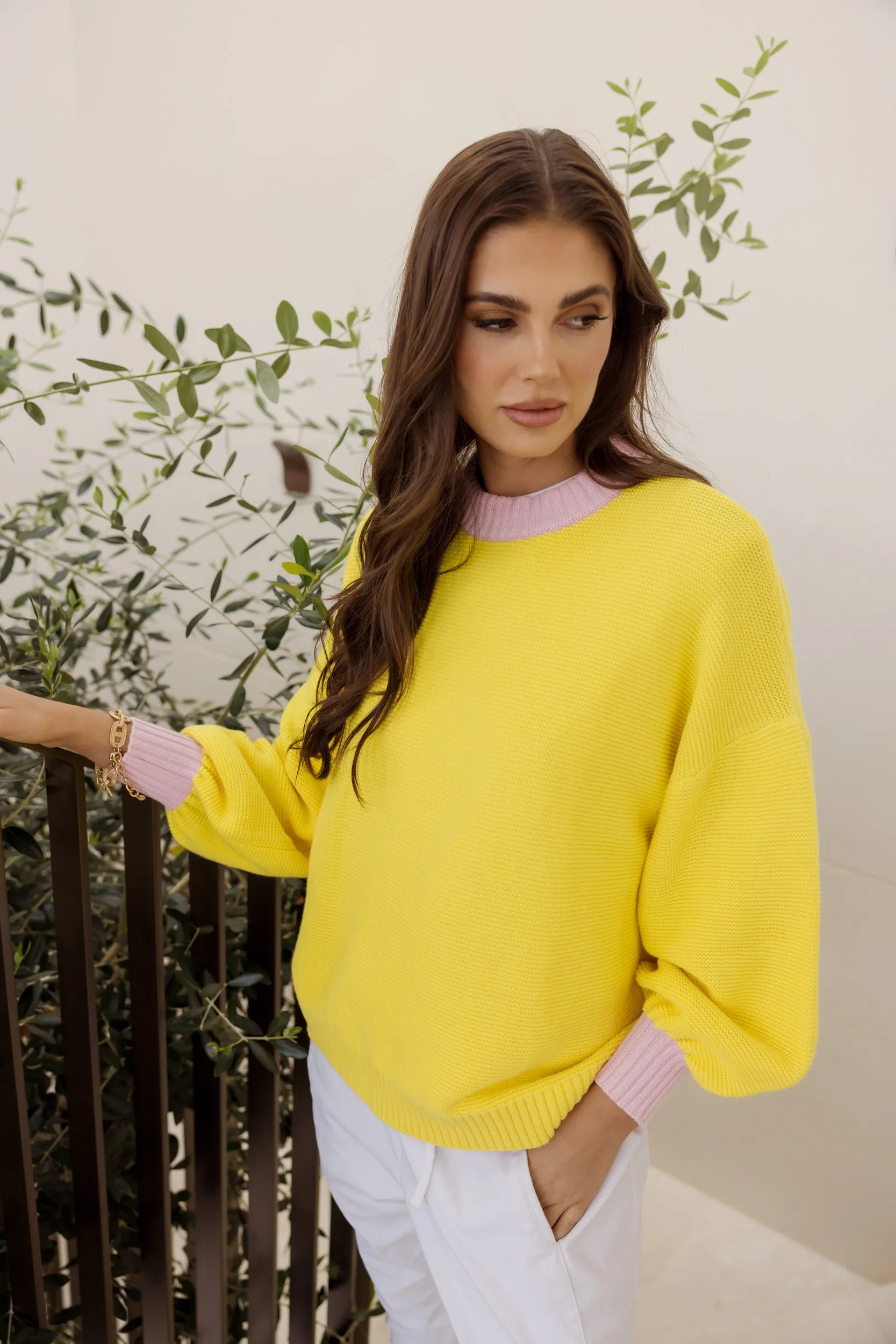 OLIVER Knit Jumper Lemon