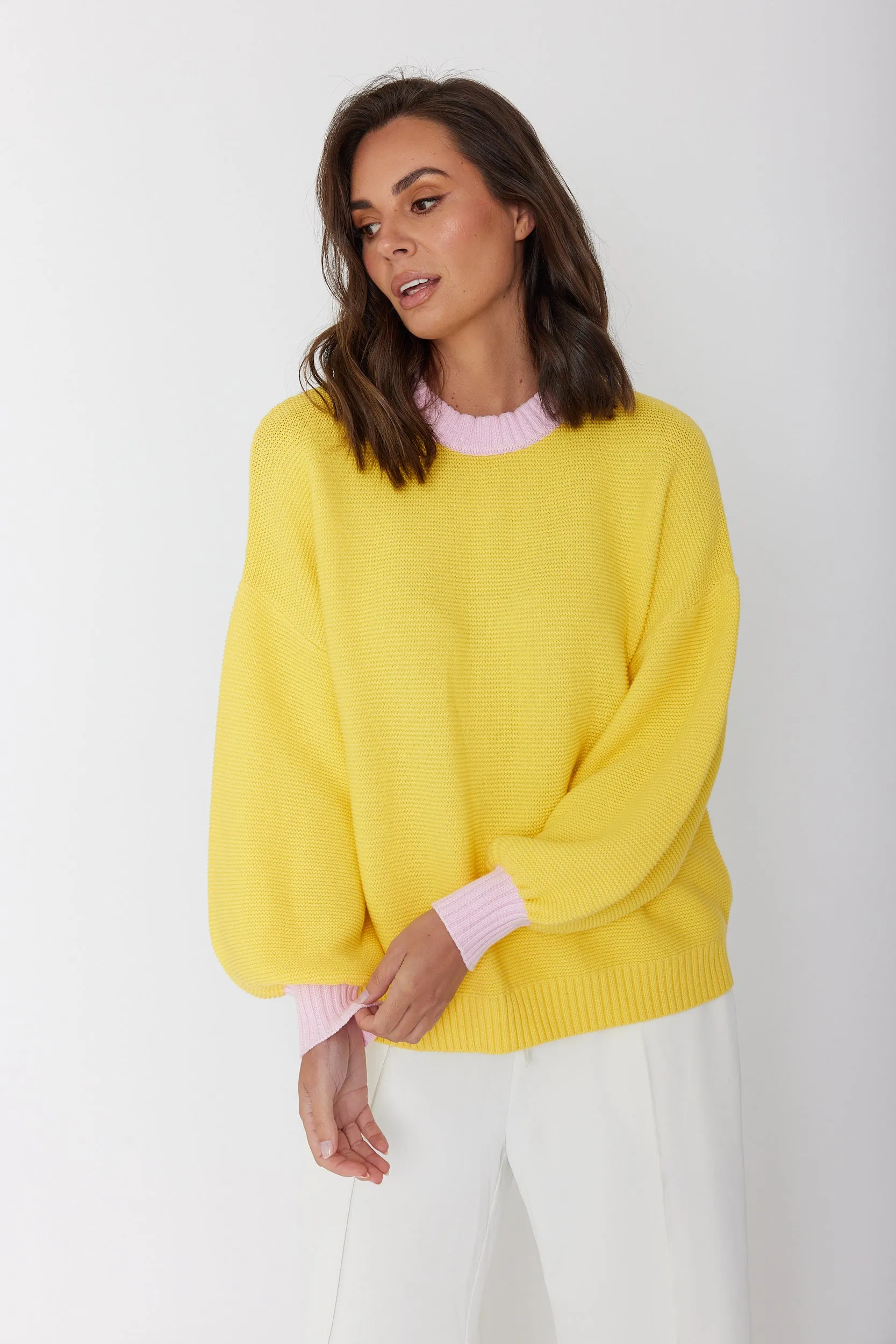 OLIVER Knit Jumper Lemon