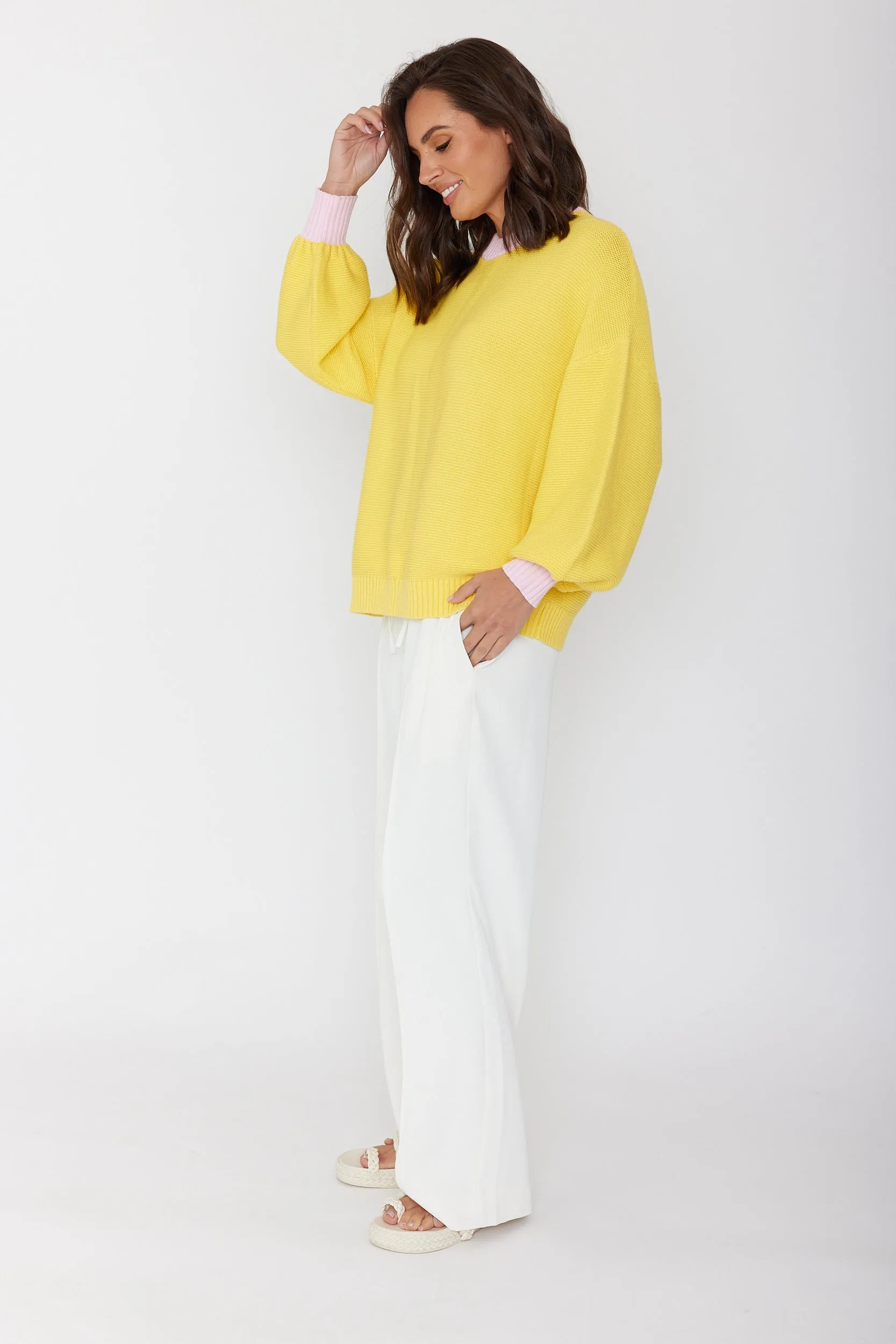 OLIVER Knit Jumper Lemon