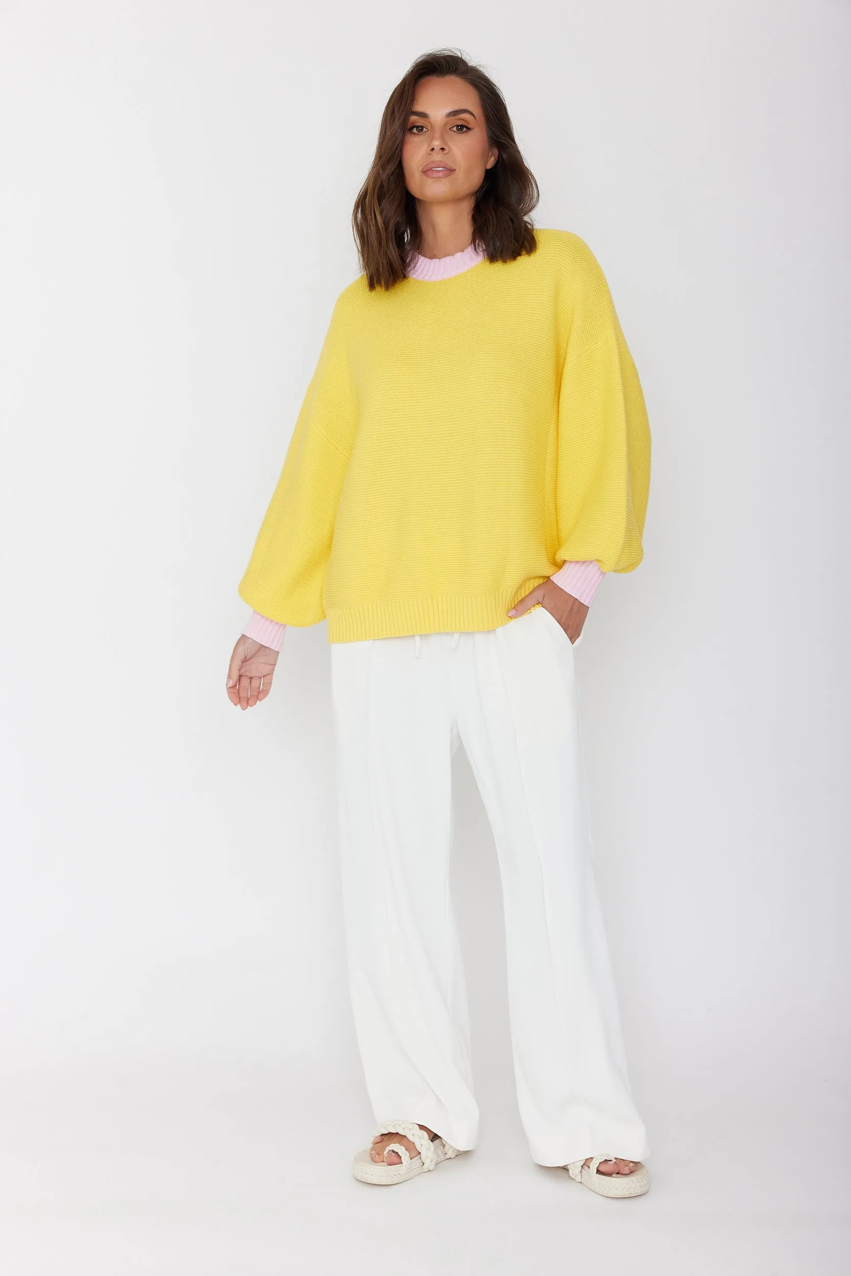 OLIVER Knit Jumper Lemon