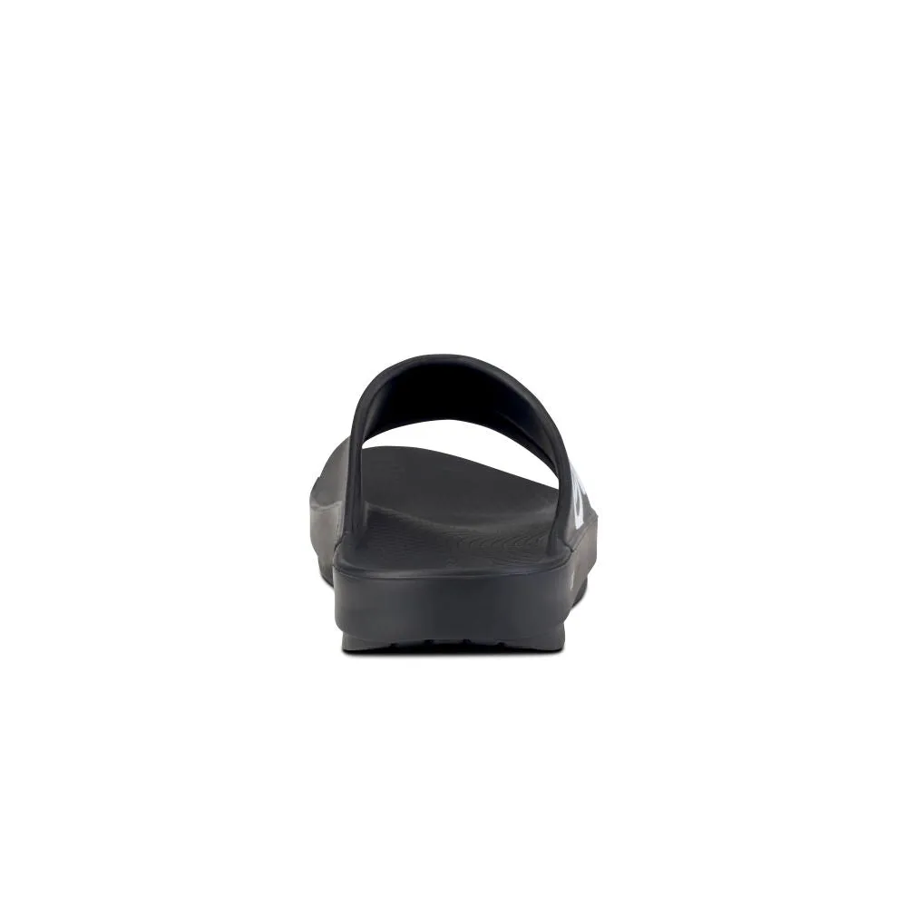 'OOFOS' Men's OOahh Sport Slide - Black / White