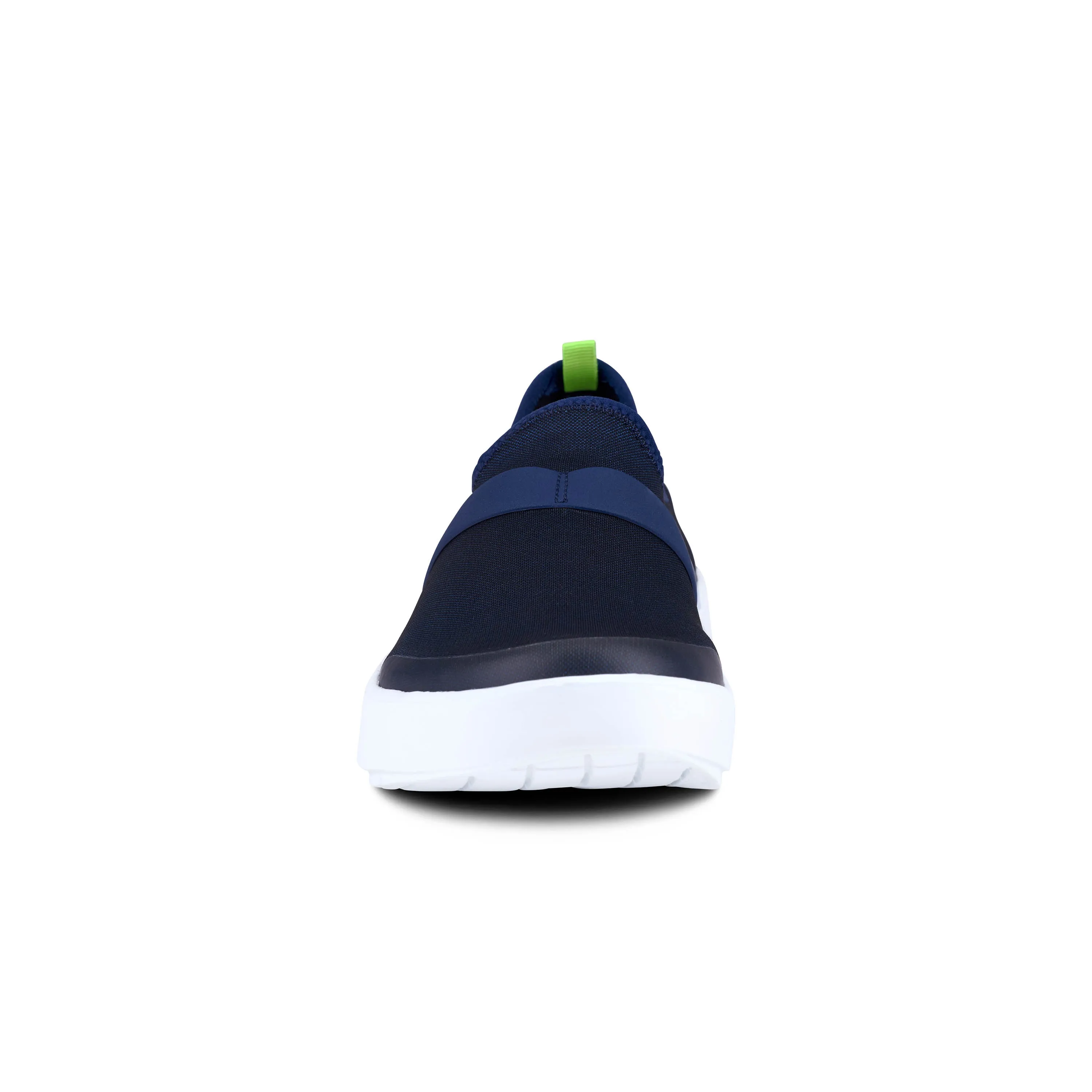 'OOFOS' Women's OOmg Fibre Low Slip On - White / Navy