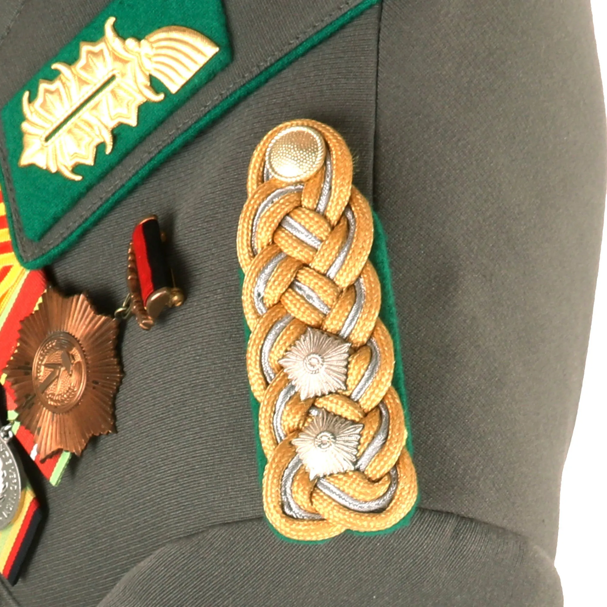 Original East German Cold War DDR Border Guard Generalleutnant Lieutenant General’s Uniform with Visor Cap & Belt - 8 Medals