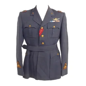 Original WWII Italian Regia Aeronautica Air Force Pilot Uniform Tunic with Milan Made Pilot Wings