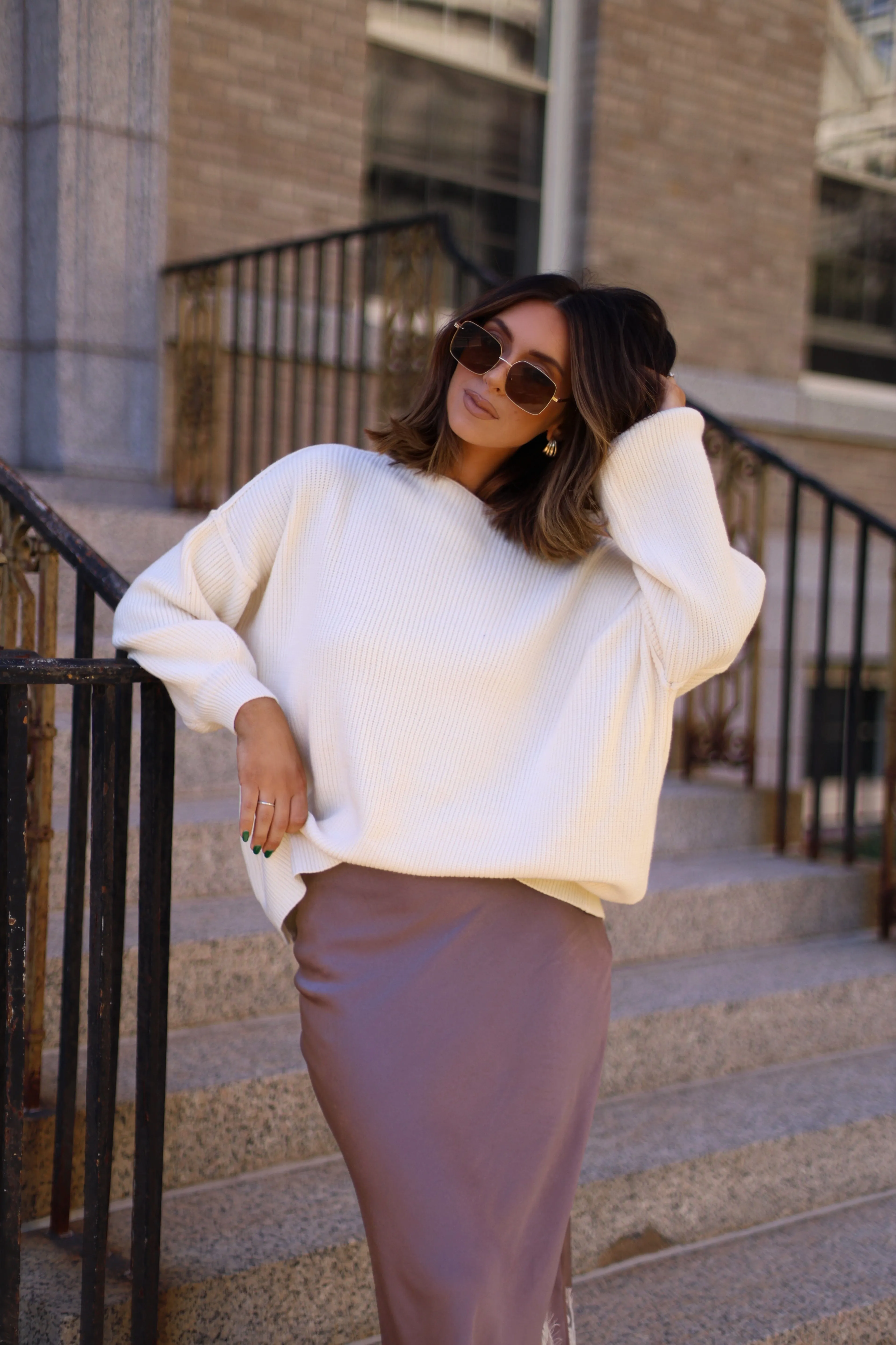 Oversized Boatneck Sweater