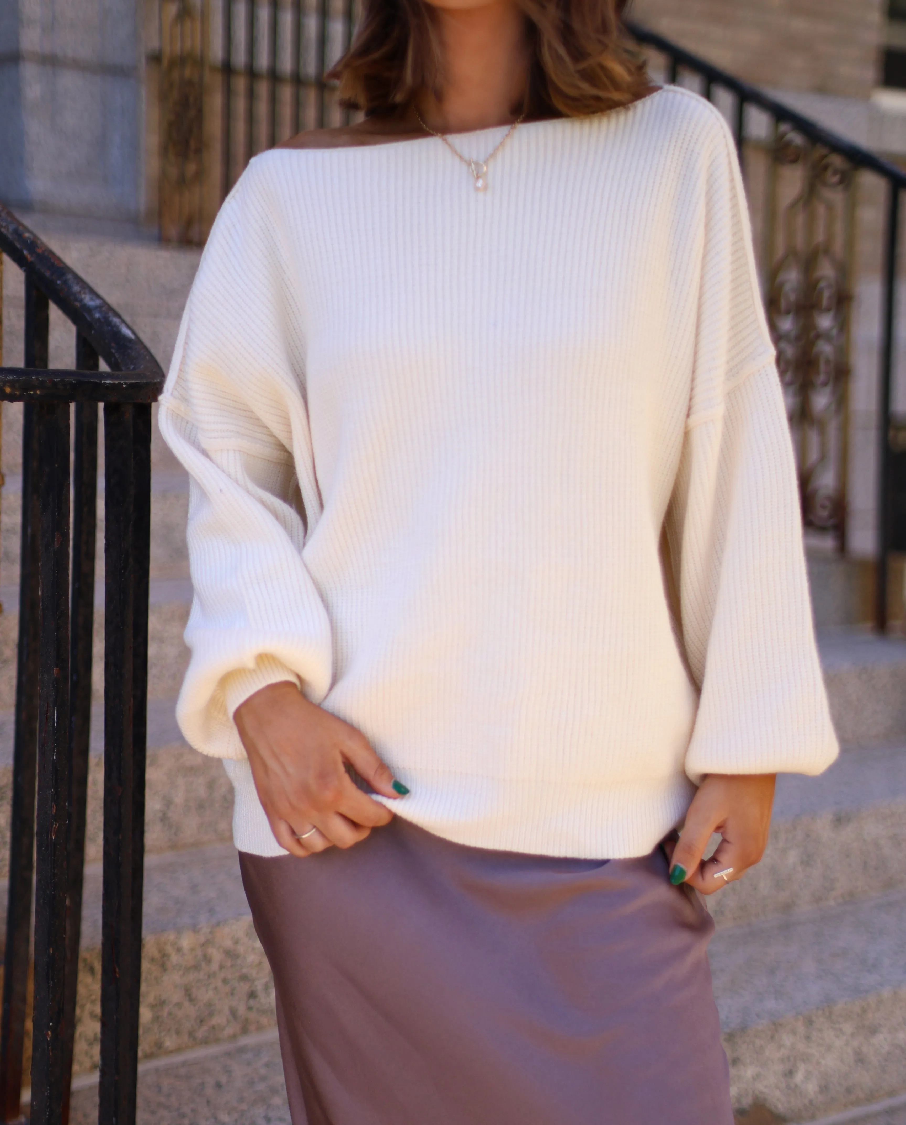 Oversized Boatneck Sweater