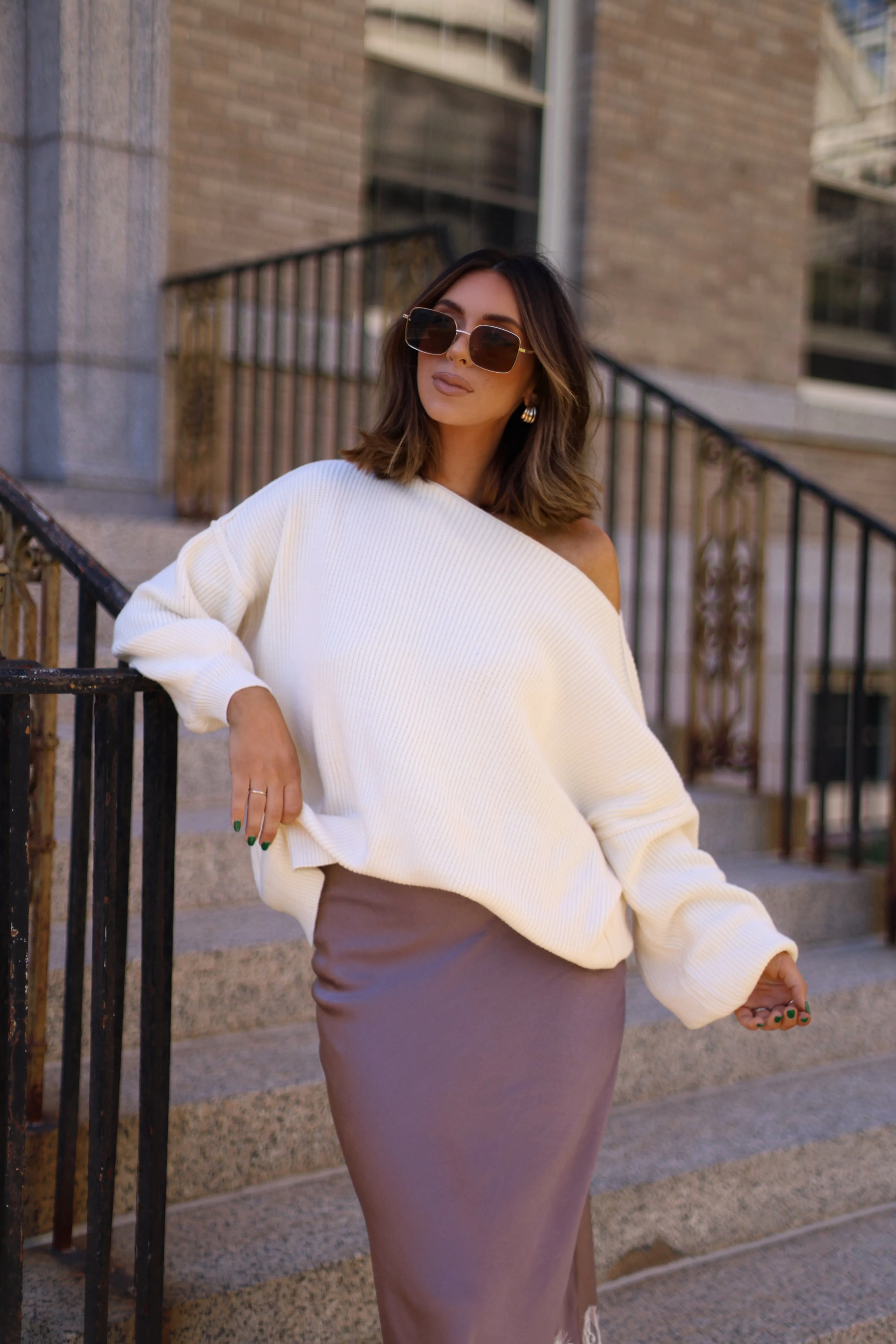 Oversized Boatneck Sweater