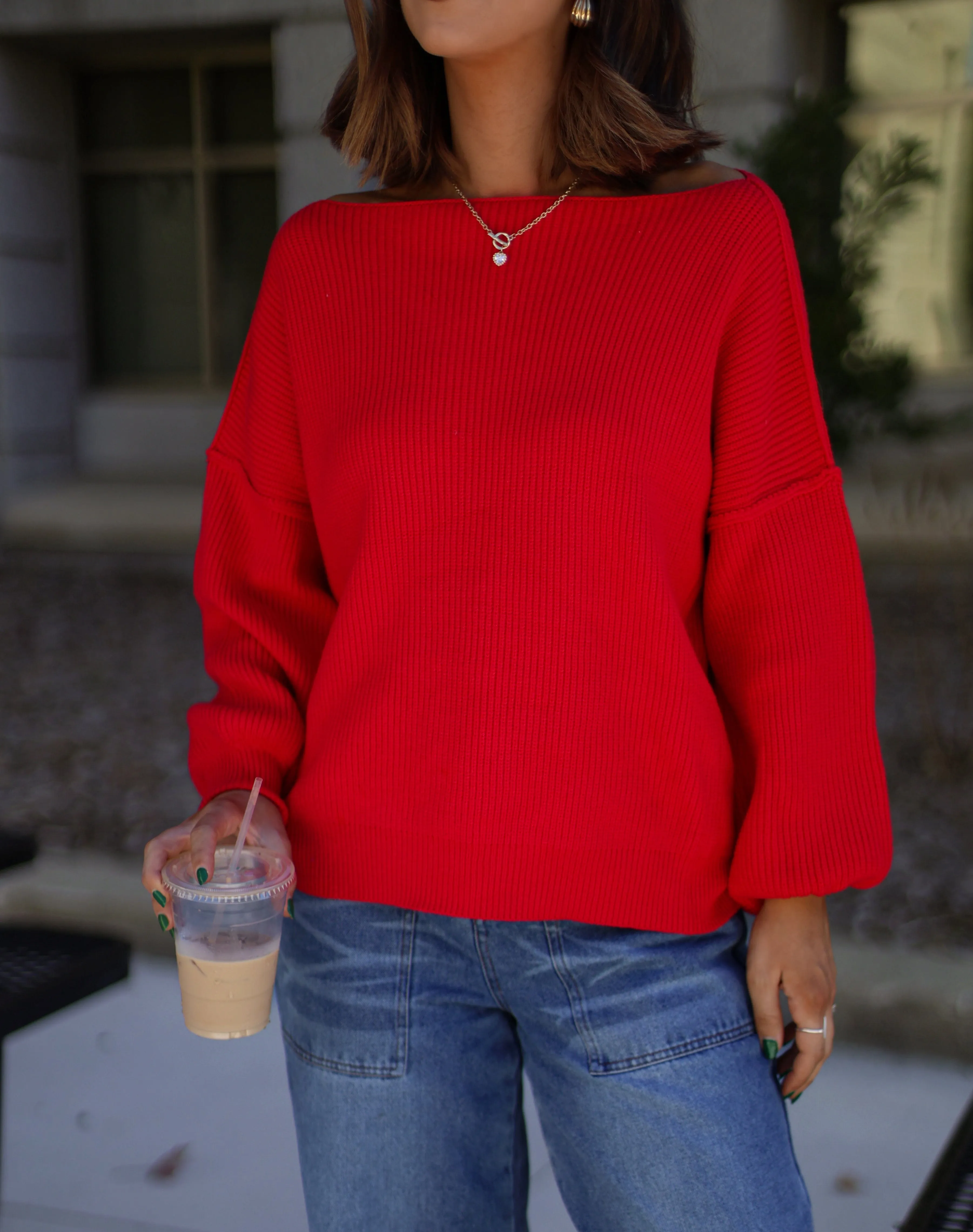 Oversized Boatneck Sweater