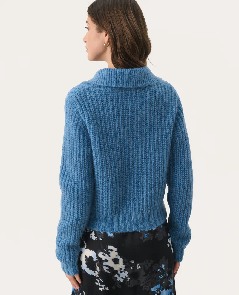 Part Two Lieli Parisian Blue Collar Knit