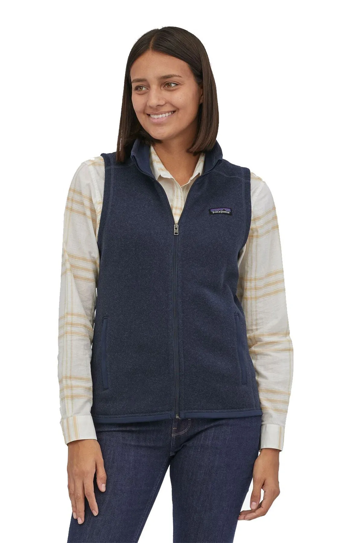 Patagonia Womens Better Sweater Fleece Customized Vests, New Navy