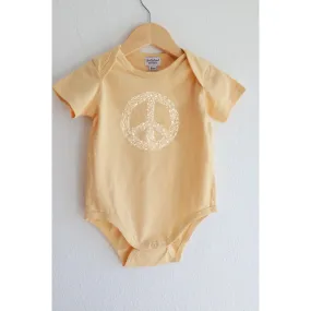 Peace Floral Bodysuit - 6 Months