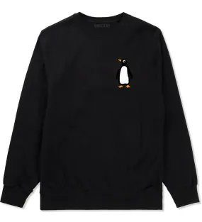 Penguin Animal Chest Mens Crewneck Sweatshirt