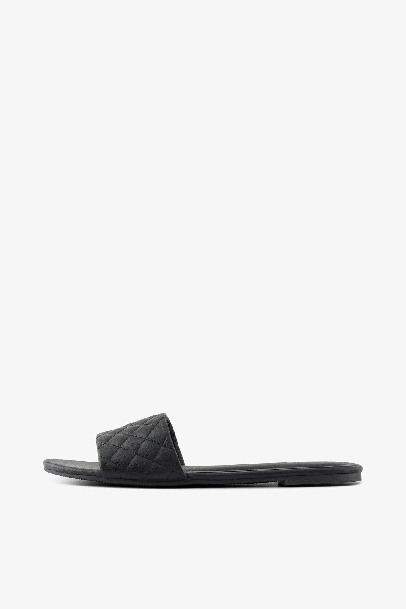 Pernille Quilted Sandal - Black