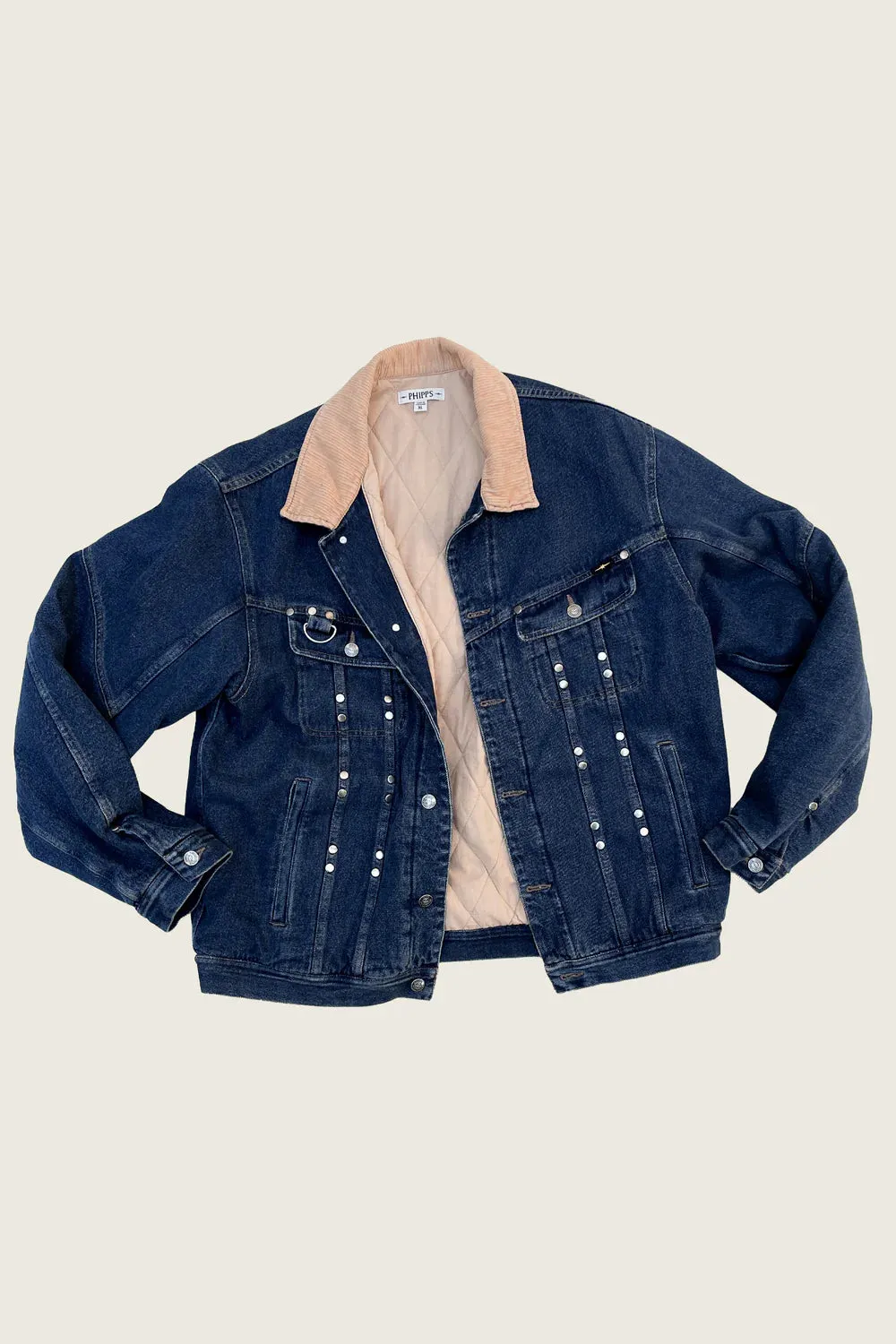 PHIPPS STUD DENIM JACKET