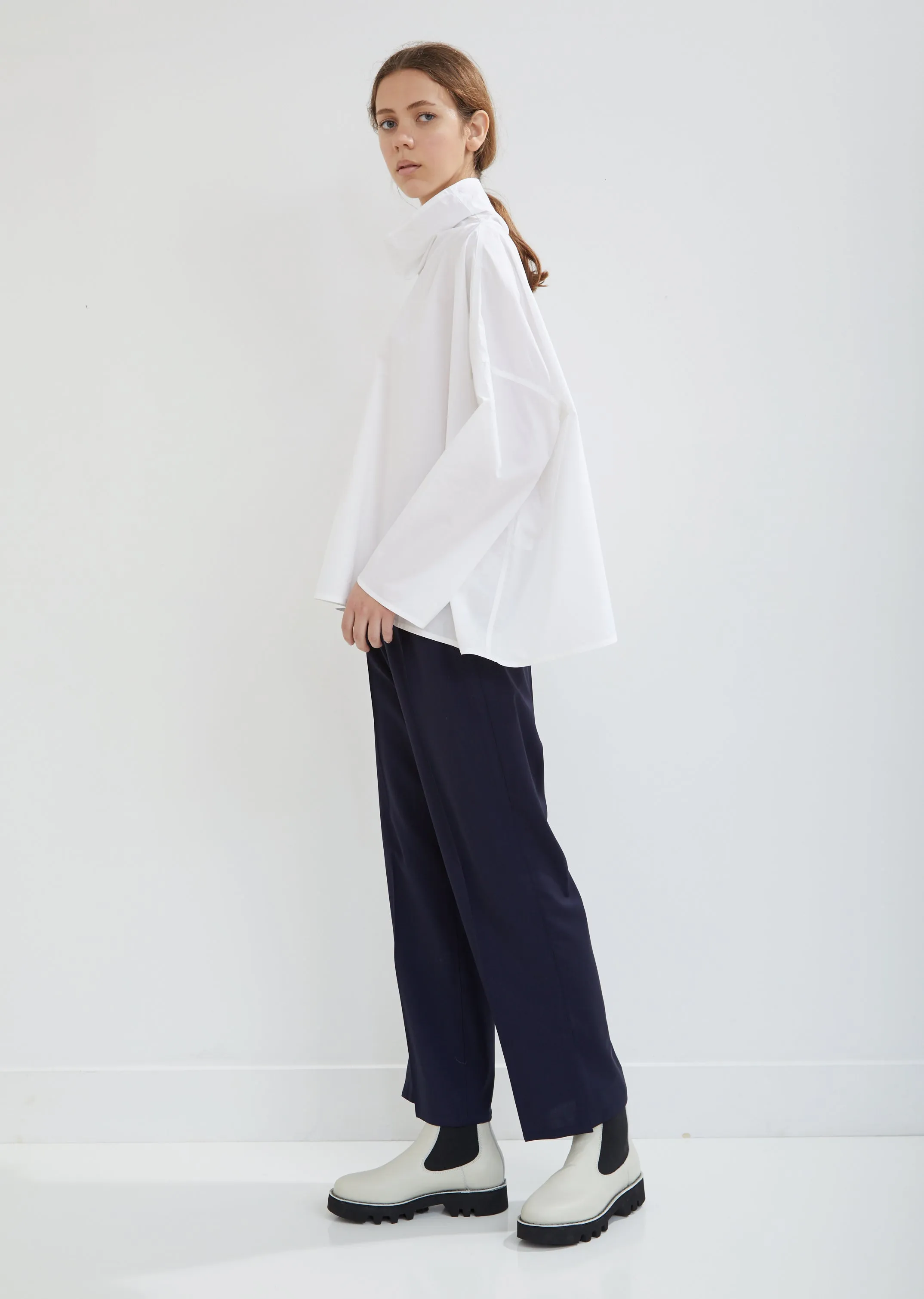 Pica Elastic Waist Cropped Pants