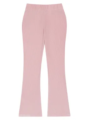 Pink Velour Long Pants (7-16)